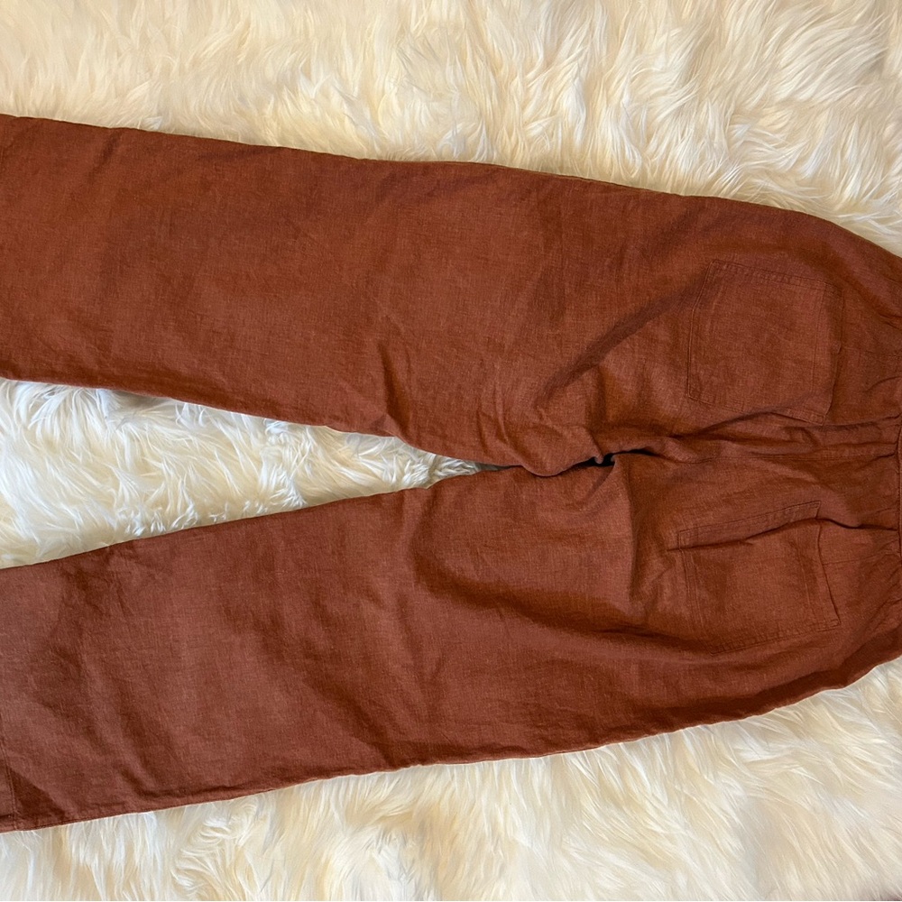 Toad&Co taj hemp reddishBrown Boot Cut Pants